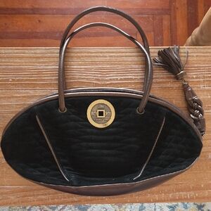 Vintage Shanghai Tang Suede Bag